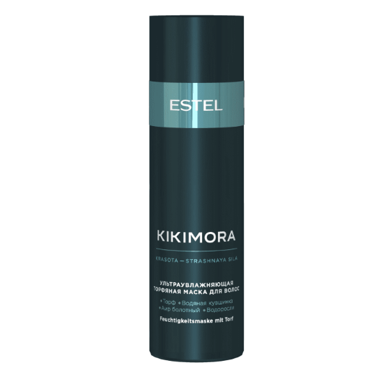 ультраувлажняющая торфяная маска для волос kikimora by estel, 200 мл