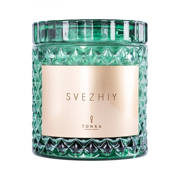 свеча парфюмированная брендированная аромат «svezhiy» 