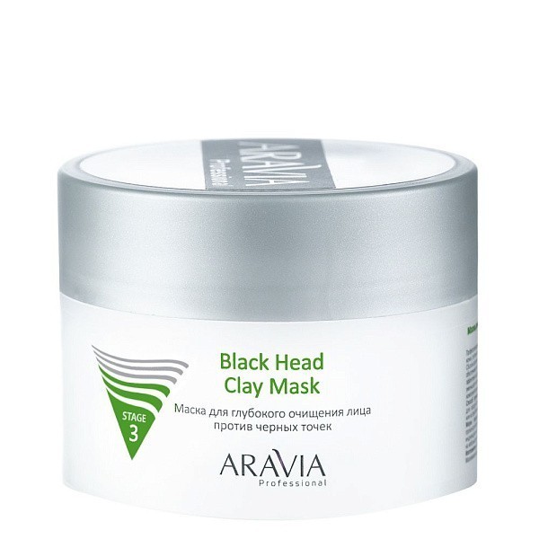 маска для глубокого очищения лица против черных точек black head clay mask, 150