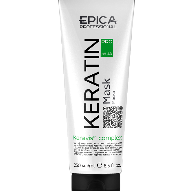 keratin pro маска для реконструкции и глубокого восстановления волос 250 мл