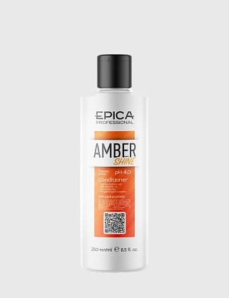amber shine organic кондиционер для восстановления и питания, 250 мл