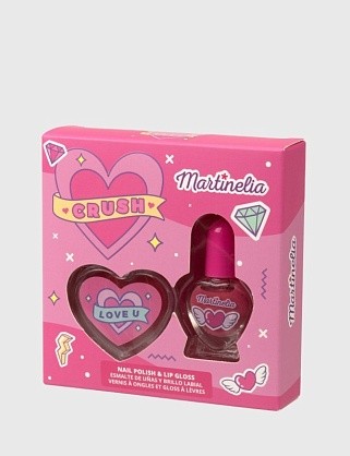 crush, мини набор зеленый. лак для ногтей, бальзам для губ 