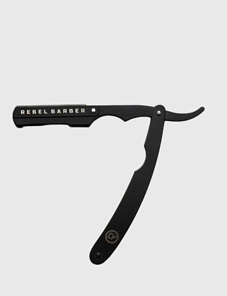 опасная бритва с защитой и сменным лезвием rebel barber protector matt