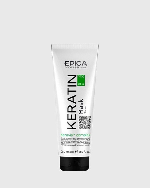 keratin pro маска для реконструкции и глубокого восстановления волос 250 мл