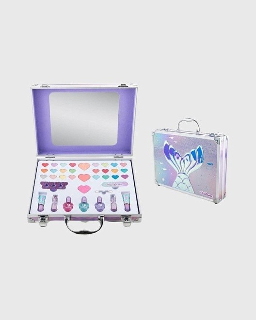 большой кейс с косметикой русалочка 