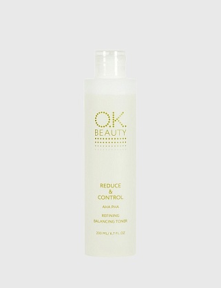 тонер обновляющий увлажняющий с ана/ bha кислотами ok beauty reduce & control в целлоф.