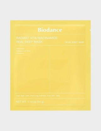 гидрогелевая маска с ниацинамидом для сияния кожи vita niacinamide real deep mask 1шт