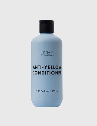 кондиционер для обесцвеченных волос limba cosmetics anti-yellow conditioner, 300 мл