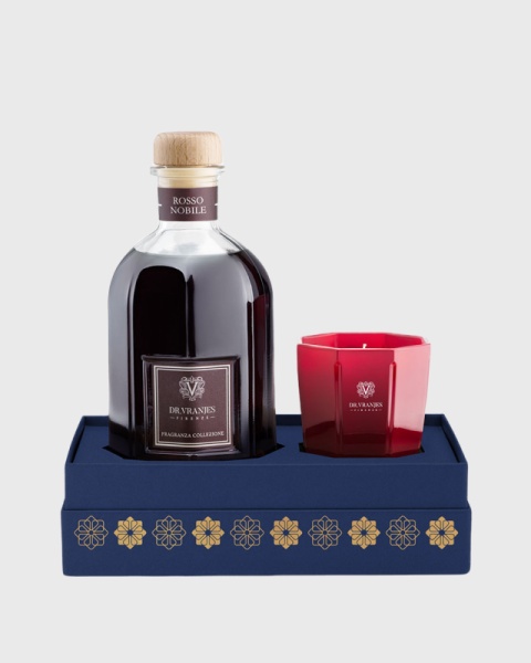 Подарочный набор Rosso Nobile Диффузор 250 мл + Ароматическая свеча 80 гр