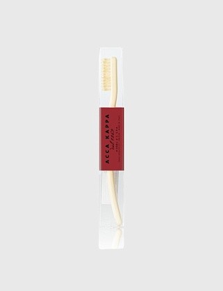 зубная щетка с натуральной щетиной средней жесткости (цвет ivory white)