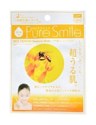 sunsmile essence маска для лица возвращающая упругость с экстрактом черного жемчуга 1 шт