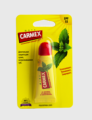 бальзам для губ мятный с защитным фактором spf 15 в тубе