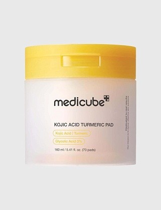 отшелушивающие тоник-диски с койевой кислотой kojic acid turmeric pad 70шт(160мл)