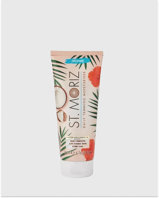 ежедневный увлажняющий лосьон для постепенного загара с маслом кокоса, 200 мл