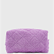 косметичка махровая фиолетовая 