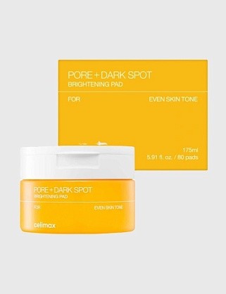 тонер-пэды для выравнивания тона и рельефа кожи - pore+dark spot brightening pad 40 шт