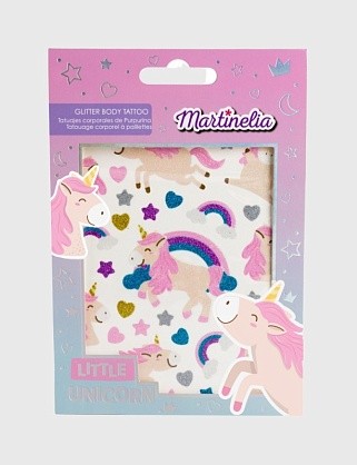 блестящие тату unicorn 