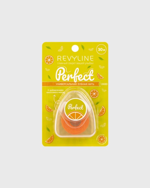 Perfect Зубная нить, апельсин, 30 м