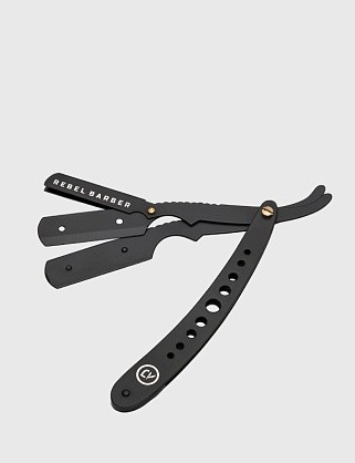 опасная бритва со сменным лезвием rebel barber predator black