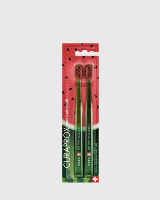 набор зубных щеток "ultrasoft", d 0,10 мм (2 шт.) duo watermelon 2024 