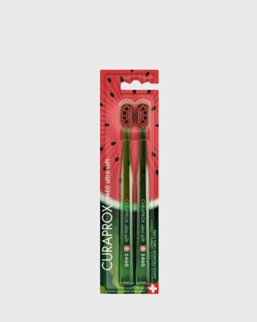 набор зубных щеток "ultrasoft", d 0,10 мм (2 шт.) duo watermelon 2024 