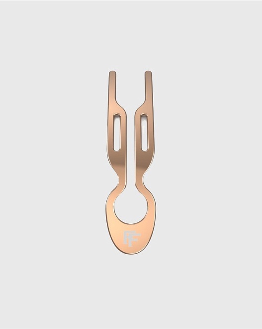 металлическая шпилька hairpin no1 в тубусе, 1 шт - розовое золото - rose gold