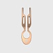 металлическая шпилька hairpin no1 в тубусе, 1 шт - розовое золото - rose gold