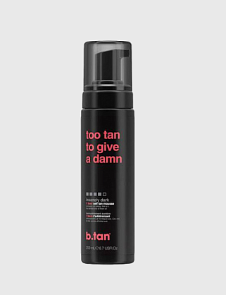 b.tan too tan to give a damn...self tan mousse 200 ml