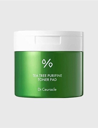 успокаивающие тонер-пэды с чайным деревом tea tree purifine toner pad, 160 мл
