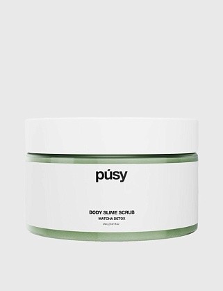 скраб-слайм для тела pusy matcha detox 