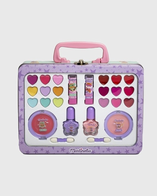 прозрачный кейс с косметикой