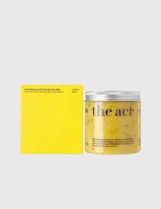 скраб-бальзам для тела соляной/манго (exfoliating sea salt & mango body balm)