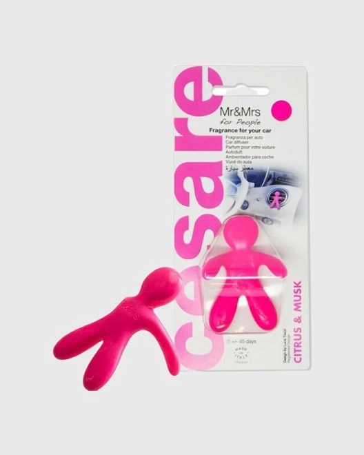 ароматизатор для автомобиля/ cesare блтр/ фуксия/cistrus& musk/ цитрус и мускус