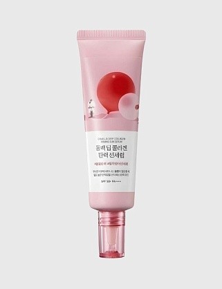 солнцезащитная сыворотка с коллагеном camellia deep collagen firming sun serum spf50+ pa++++