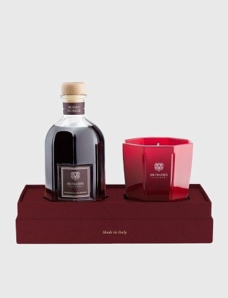 подарочный набор rosso nobile: диффузор 250 мл + ароматическая свеча 200 г