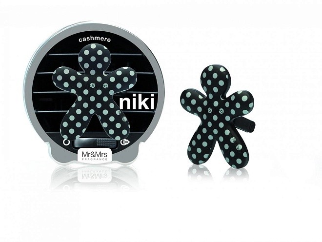 ароматизатор для автомобиля /niki/ черный с серебром/cashmere/ кашемир