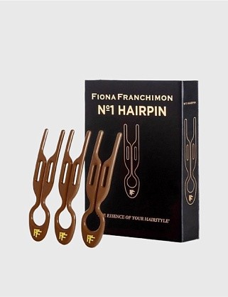 бокс (3 шт) шпилька hairpin no1 - мокачино (mochaccino)