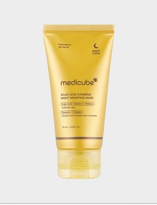 ночная маска-пленка с куркумой и коллагеном kojic acid turmeric night wrapping mask 75мл