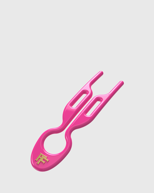 бокс (3 шт) шпилька hairpin no1 - розовый неон (strawberry pink)