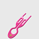 бокс (3 шт) шпилька hairpin no1 - розовый неон (strawberry pink)