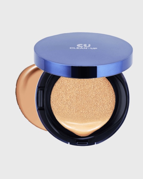 CLEAN-UP Skinfit Cusion Pact SPF50+ - Антивозрастной BB крем-кушон 15г+запасной блок 21 тон