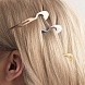 металлическая шпилька hairpin no1 в тубусе, 1 шт - розовое золото - rose gold
