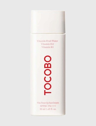 tocobo крем тонизирующий солнцезащитный с витаминами - vita tone up sun cream spf50+ pa++++, 50мл