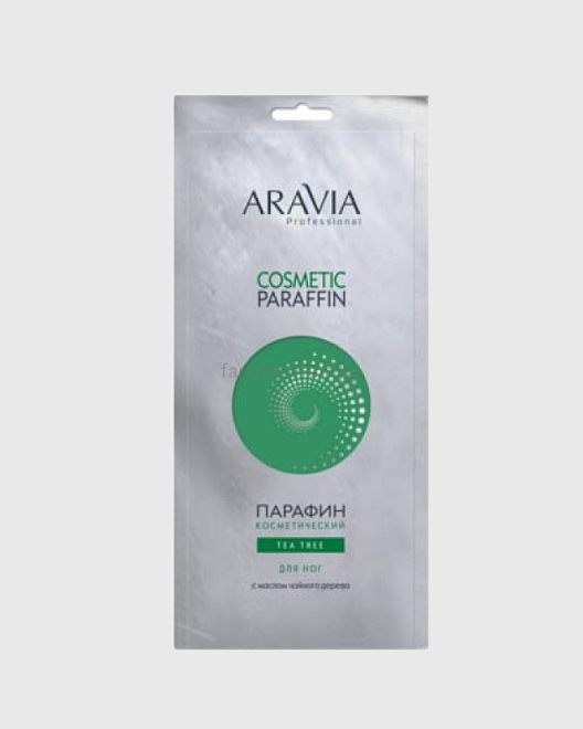 "aravia professional" парафин косметический "чайное дерево" с маслом чайного дерева для ног, 500 гр.