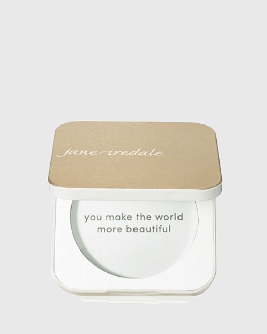 пудренница матовое золото - gold refillable compact