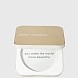 пудренница матовое золото - gold refillable compact