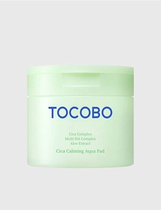 tocobo тонер-пэды успокаивающие с центеллой - cica calming aqua pad, 60шт