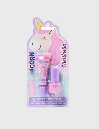 набор из 2х позиций единорог бальзам для губ, лак для ногтей 