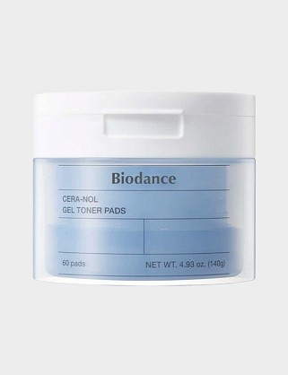 восстанавливающие гелевые тонер-пэды для лица с керамидами cera-nol gel toner pads, 60 шт.