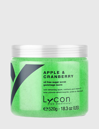 apple & cranberry sugar scrub - скраб для тела - яблоко и клюква, 520г